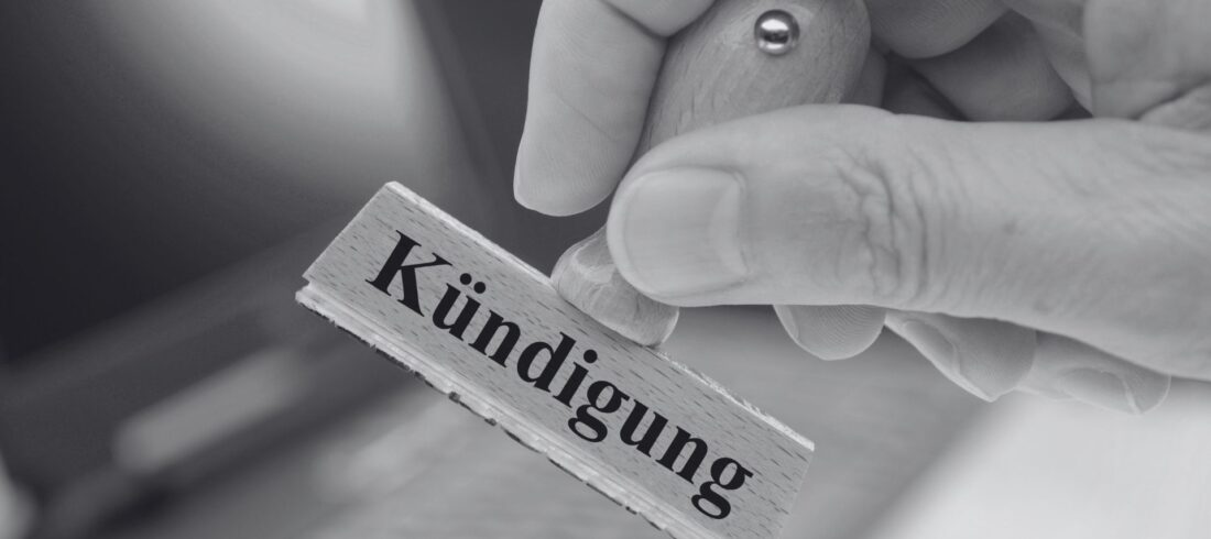 eine Kündigung wird erstellt
