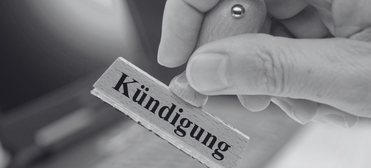 eine Kündigung wird erstellt