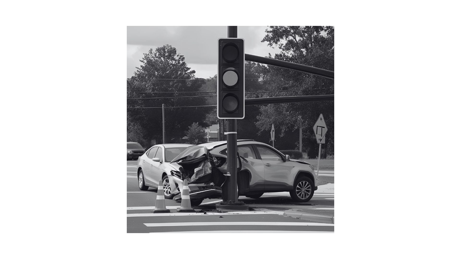 Haftungsverteilung bei einem Verkehrsunfall bei Gelblicht