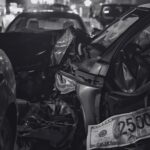 Ein beschädigtes Fahrzeug mit einem Schaden von 2500 Euro