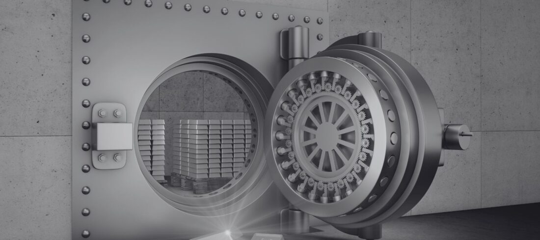 Geöffneter Banktresor nach einem Einbruchdiebstahl