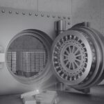 Geöffneter Banktresor nach einem Einbruchdiebstahl