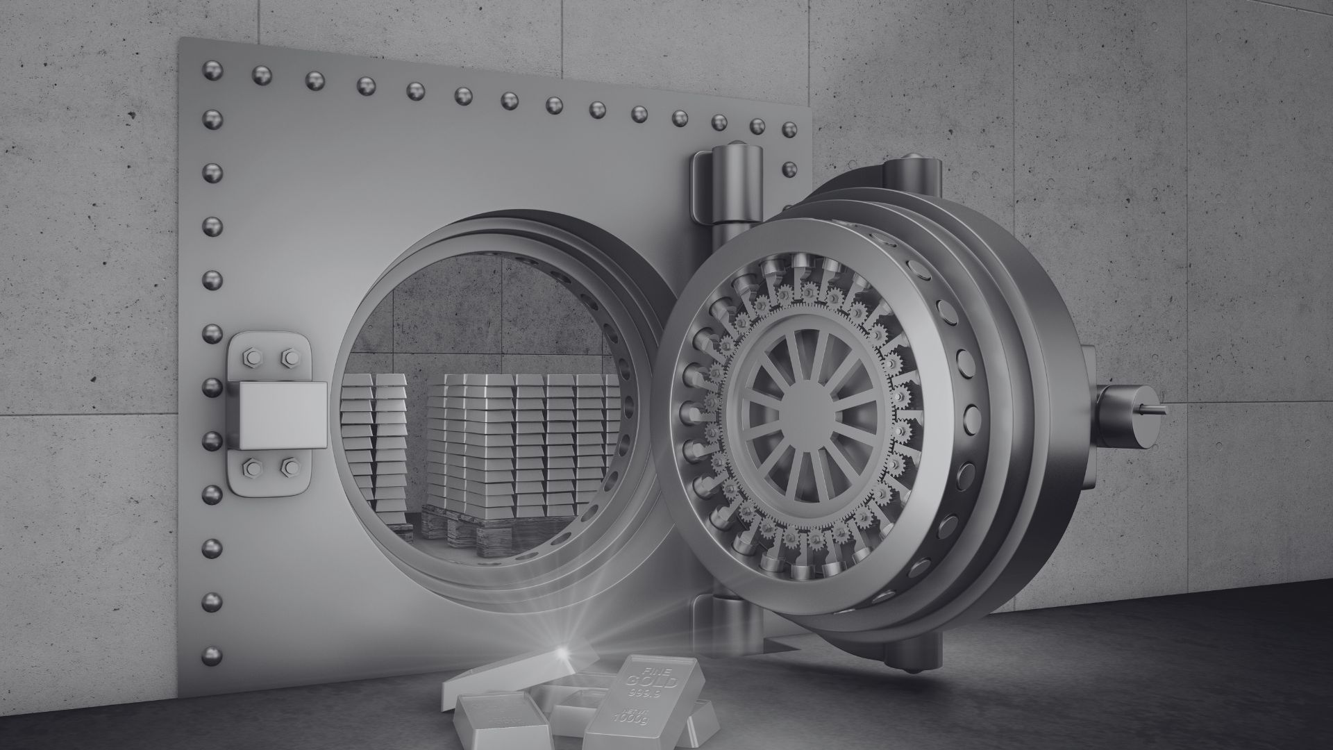 Geöffneter Banktresor nach einem Einbruchdiebstahl